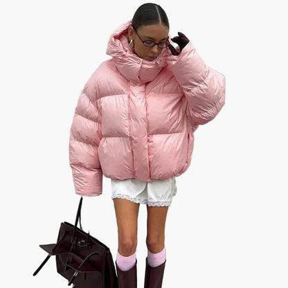 Chaqueta acolchada oversize para mujer estilo urbano invierno