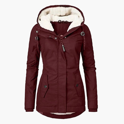 Chaqueta de Invierno para Mujer Estilo Urbano con Capucha Forrada – Elegancia Diaria y Confort Térmico