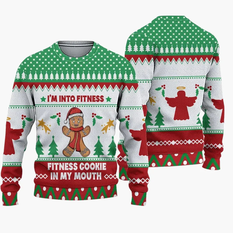 Maglione di Natale Uomo Stile Maglione Brutto – Umorismo Serie TV, Festa di Natale