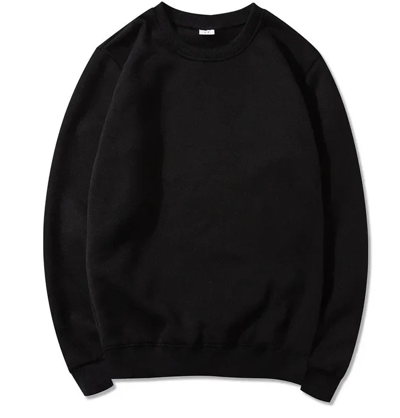 Sweat-shirt Homme Col Rond Manches Longues Uni Couleur Vive