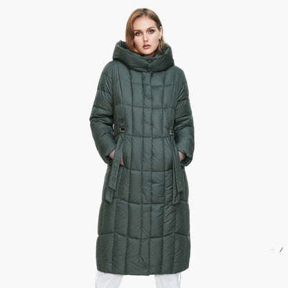 Cappotto Piumino Lungo Donna Taglia Grande Elegante Inverno Urbano