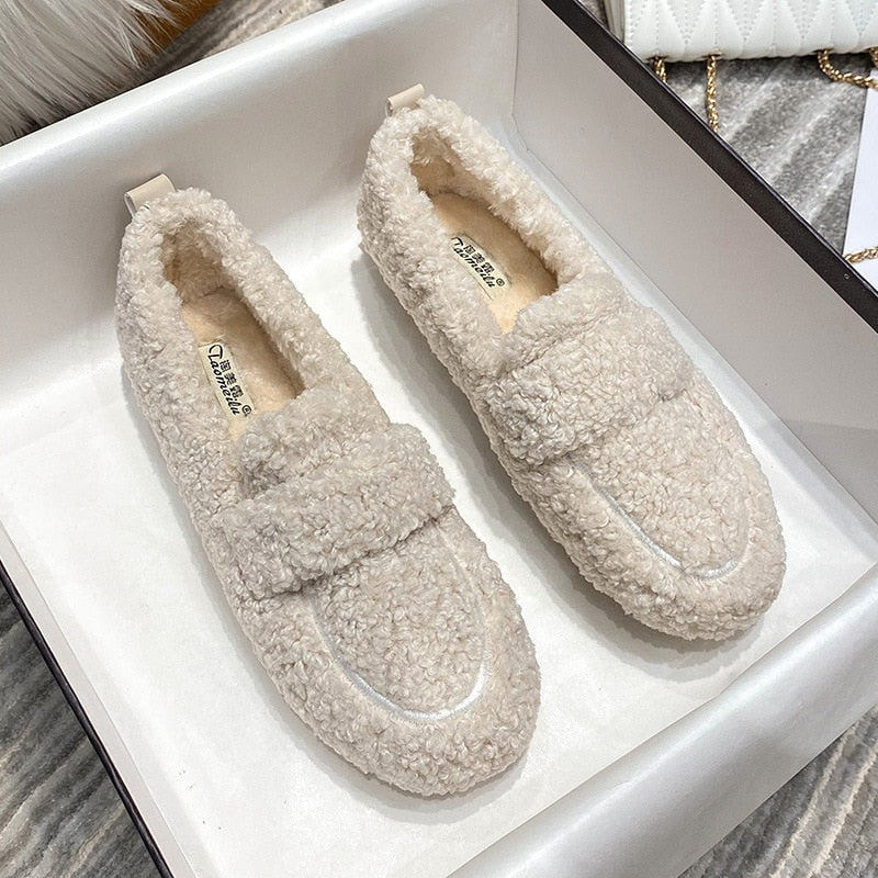 Zapatillas de mujer estilo mocasín suaves y cómodas para interior
