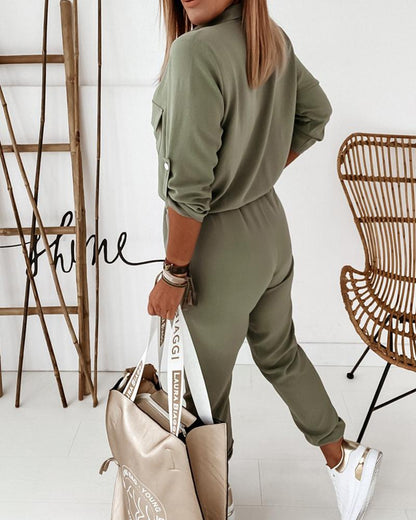 Elegante damesoverall in veelzijdige casual chique stijl