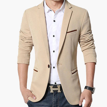 Avslappnad herrblazer – modern och elegant stil för affärer eller fritid