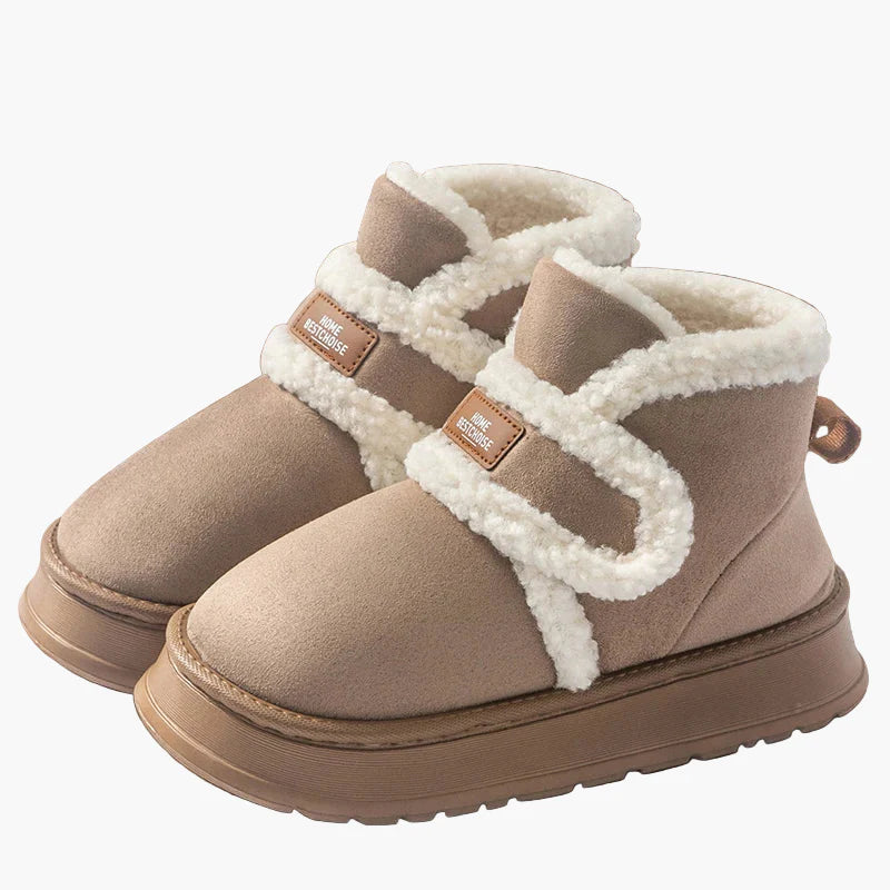 Zapatillas botines de interior cálidas para mujeres, estilo acogedor y comodidad diaria