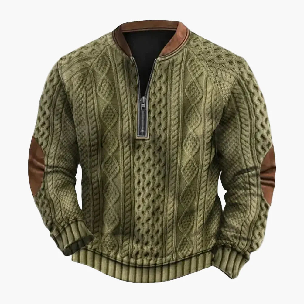 Sudadera para hombre con cuello redondo estilo patchwork sportswear chic para otoño e invierno