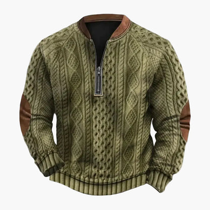 Sudadera para hombre con cuello redondo estilo patchwork sportswear chic para otoño e invierno