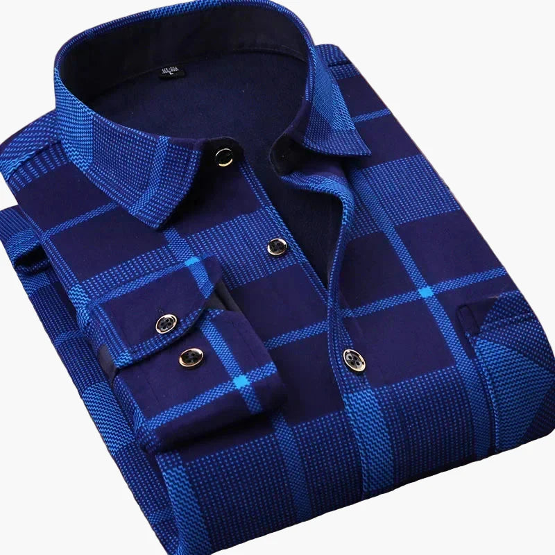 Camisa de cuadros casual para hombre, estilo clásico elegante, ideal para un look diario o profesional