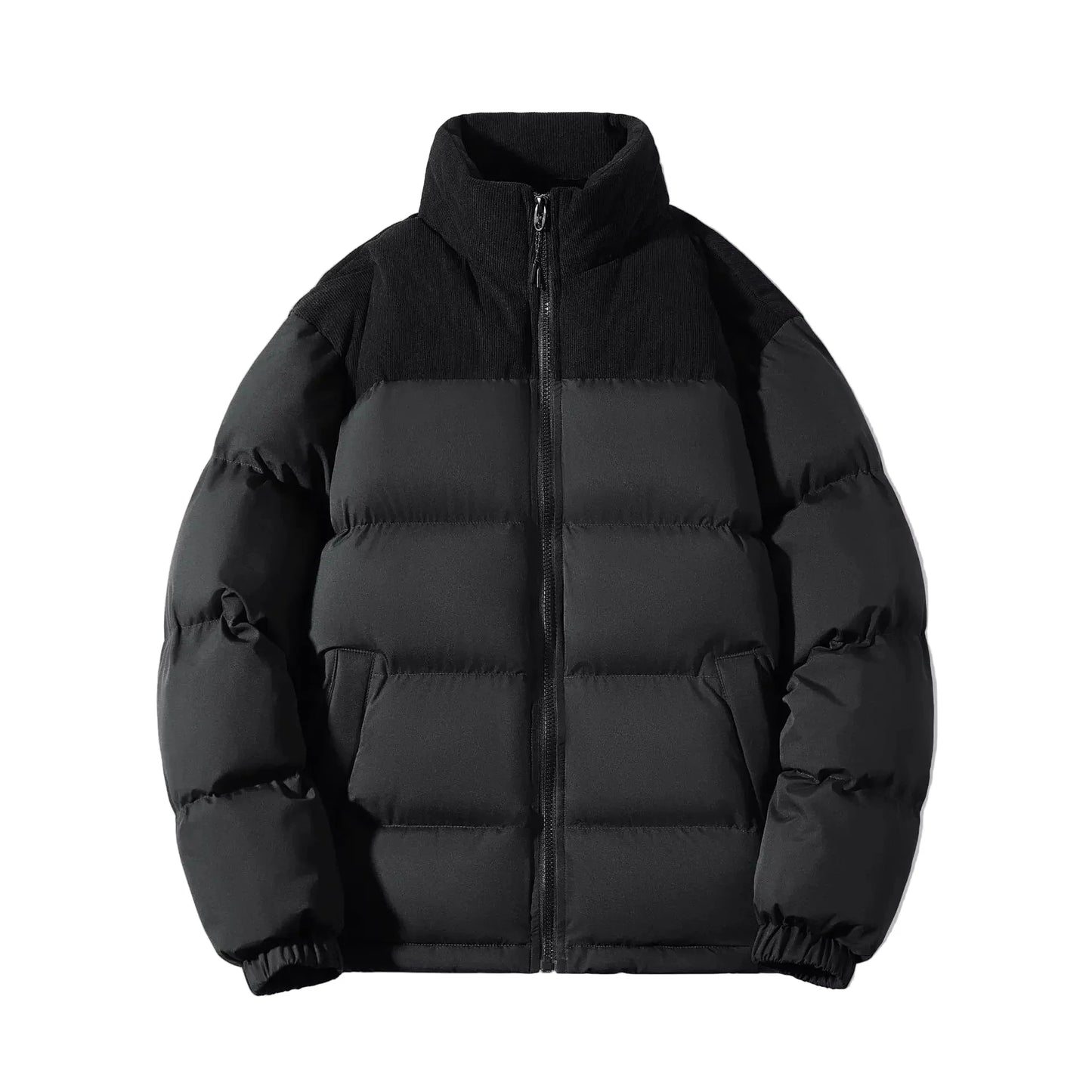 Thick puffer jacket casual urban style for men
