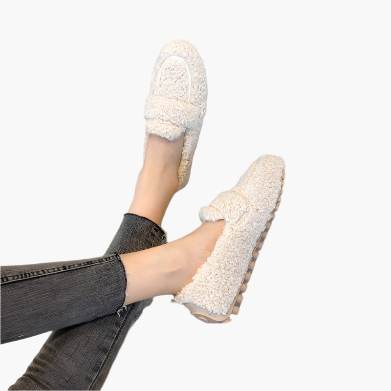 Zapatillas de mujer estilo mocasín suaves y cómodas para interior