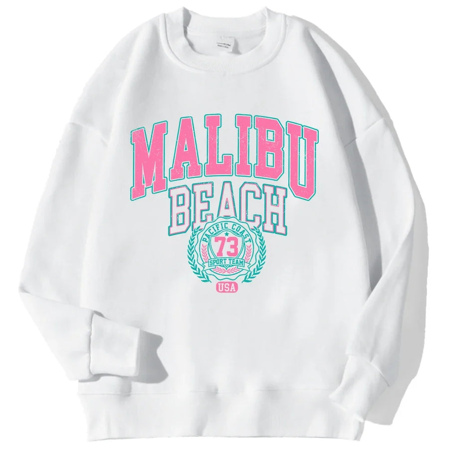 Unisex rundhalsad sweatshirt med bokstavstryck i ledig stil