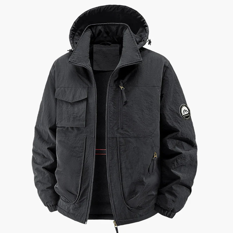 Men's Urban Style Hiking Jacket with Hood – Ideal for Outdoor and Daily Activities