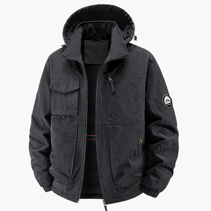 Men's Urban Style Hiking Jacket with Hood – Ideal for Outdoor and Daily Activities