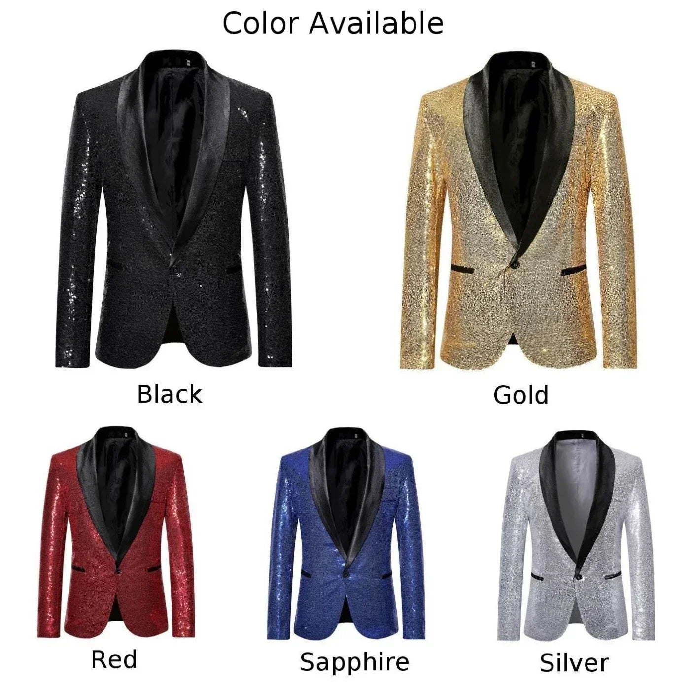 Elliott – Blazer Homme avec Paillettes pour Fête et Scène