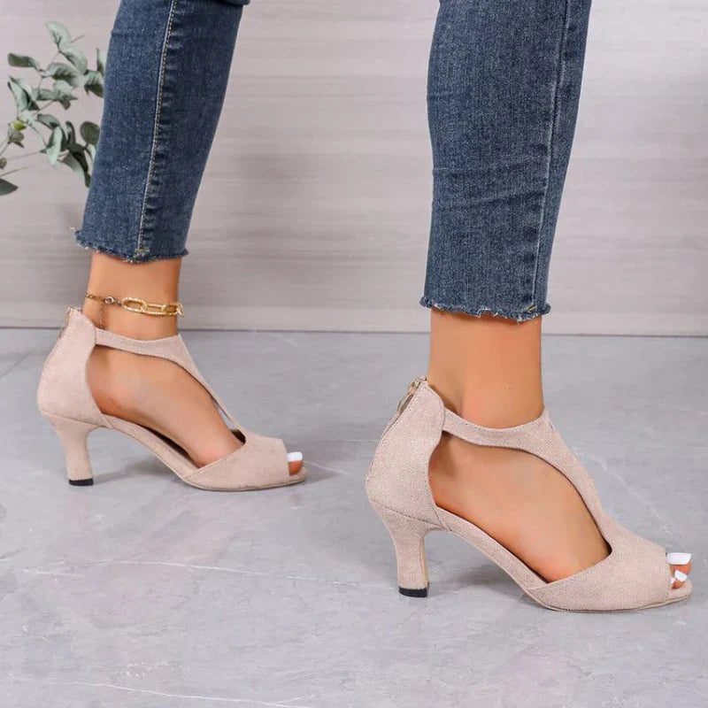 Dames pumps met middelhoog hakje, elegante avondstijl