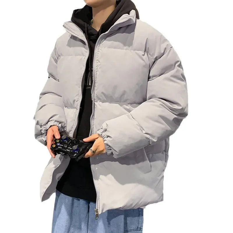 Casual gewatteerd jack in Koreaanse stijl voor heren – Ideaal voor studenten en dagelijks gebruik