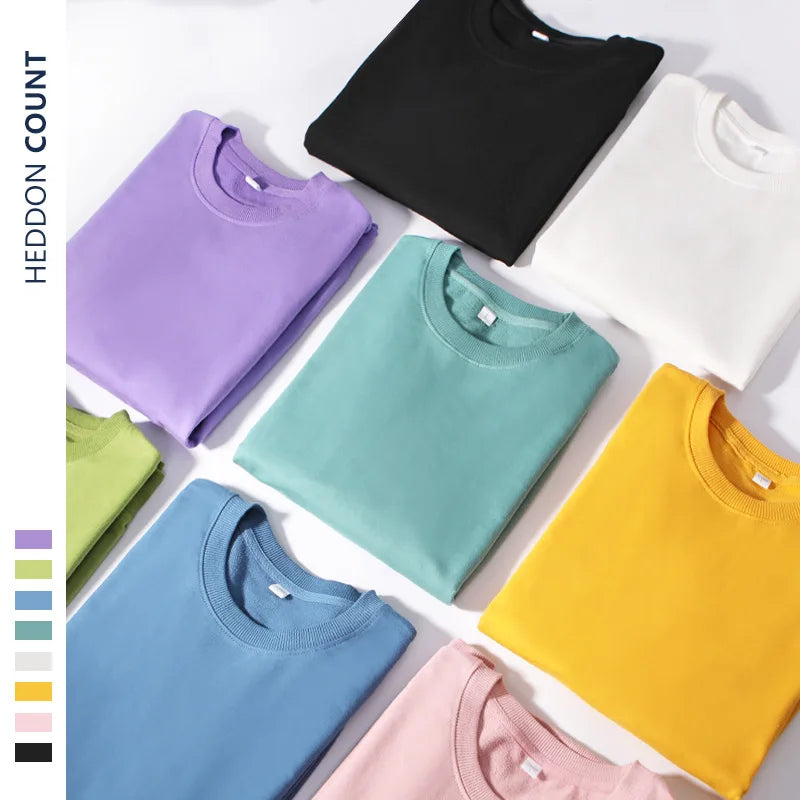 Sudadera informal lisa de cuello redondo, de tejido suave