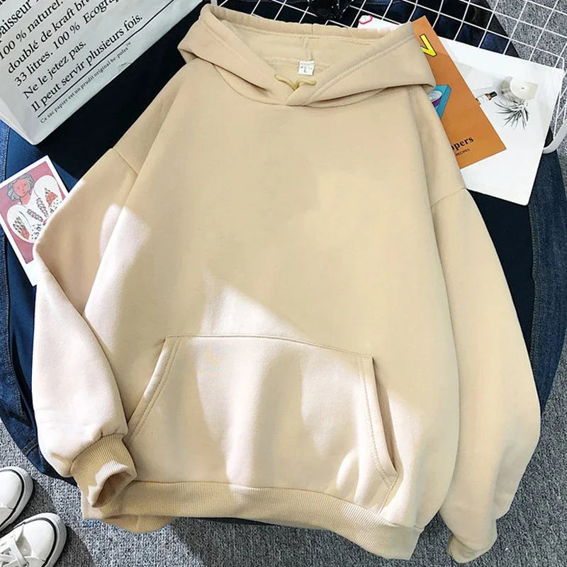 Unisex hettegenser med Haikyuu-grafikktrykk, avslappet stil