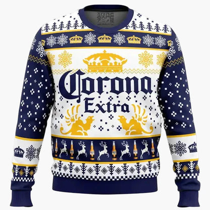 Men's Christmas Sweater Ugly Sweater Style Corona Extra – Festive Edition