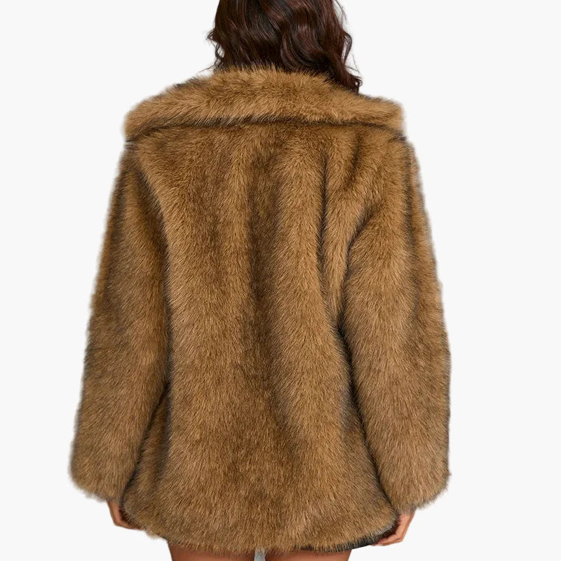 Cappotto donna chic stile urbano elegante per l'inverno