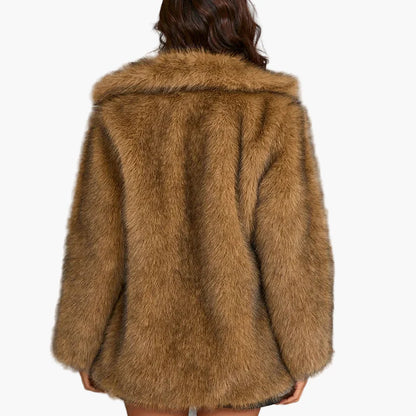Cappotto donna chic stile urbano elegante per l'inverno