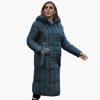 Cappotto Piumino Lungo Donna Taglia Grande Elegante Inverno Urbano