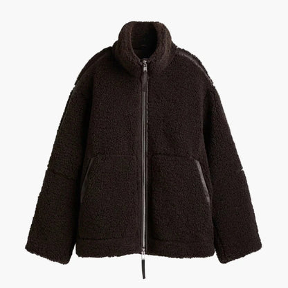 Chaqueta estilo peluche para mujer – Look a la moda y confort óptimo para el invierno