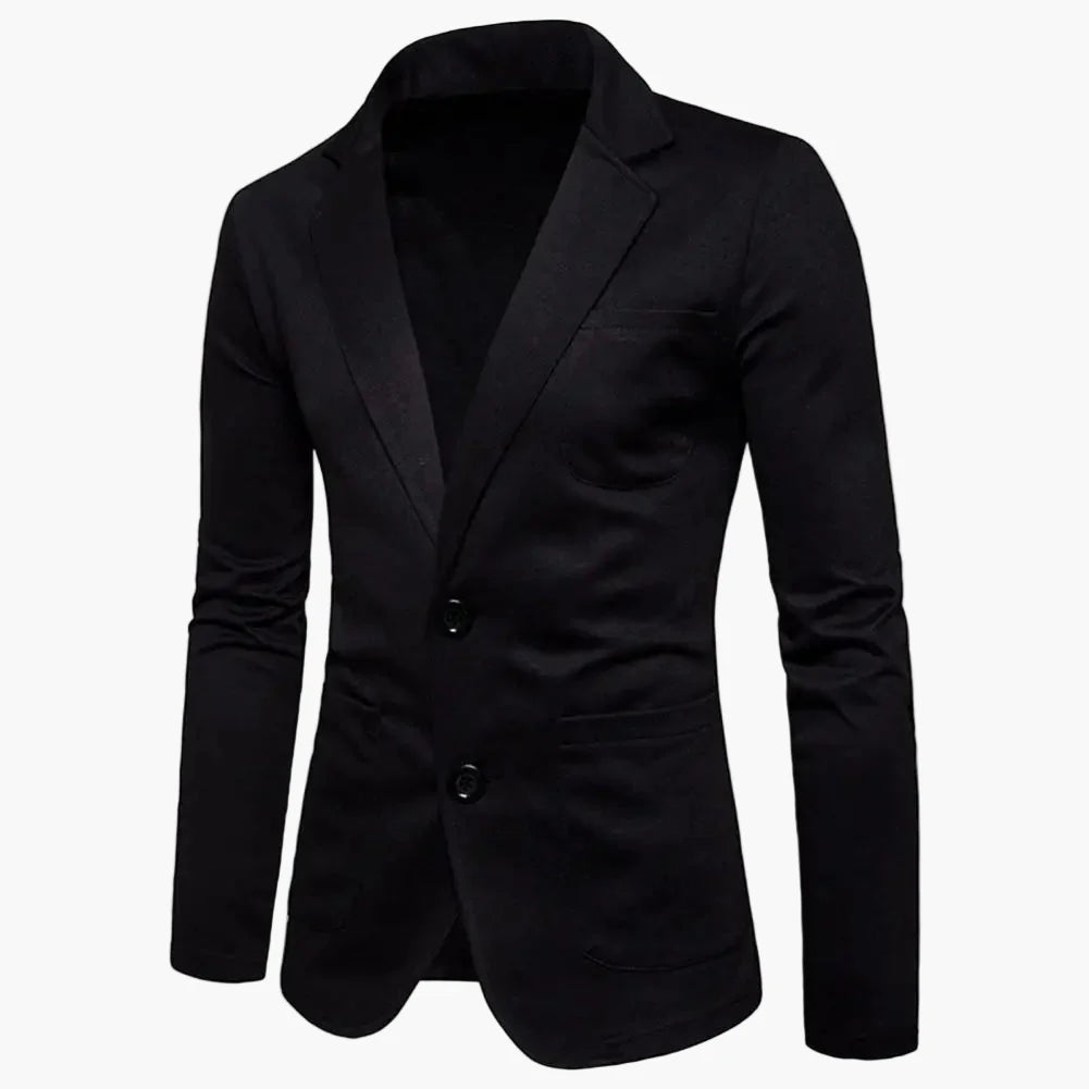 Avslappnad herrblazer i modern stil för affärer eller fritid