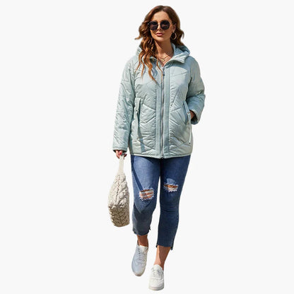Chaqueta acolchada para mujer estilo urbano casual para el invierno y el ocio
