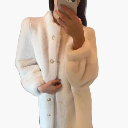 Elegante Dames Winterjas Klassieke Stijl voor Uitgaan en Dagelijks Gebruik