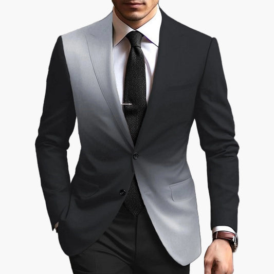 Chaqueta de traje para hombre estilo moderno degradado para ocasiones formales y negocios