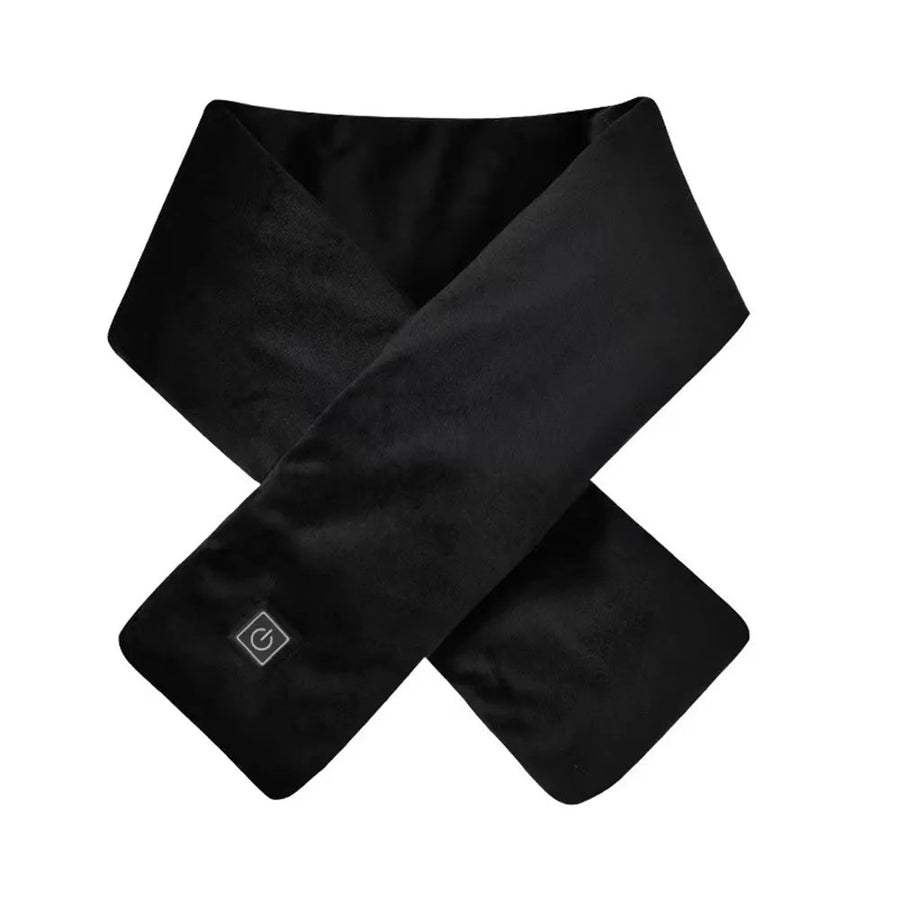 Mykt unisex varmeskjerf med svart kontrollknapp