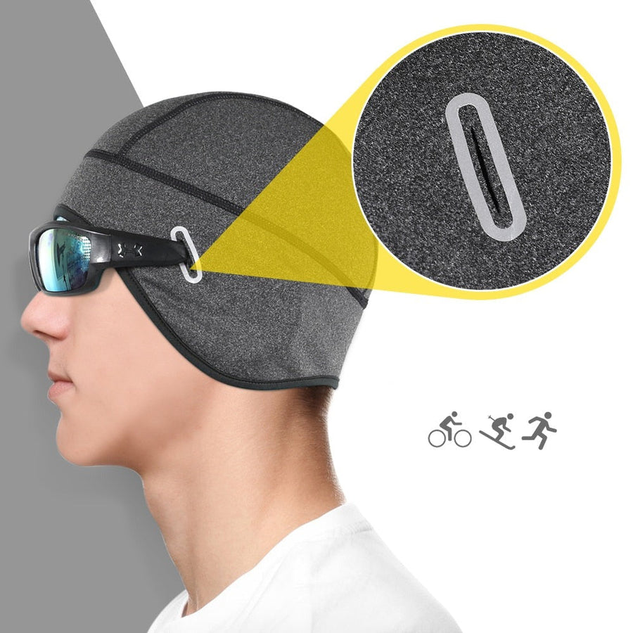 Dark Gray Winter Beanie with Ear Flaps
