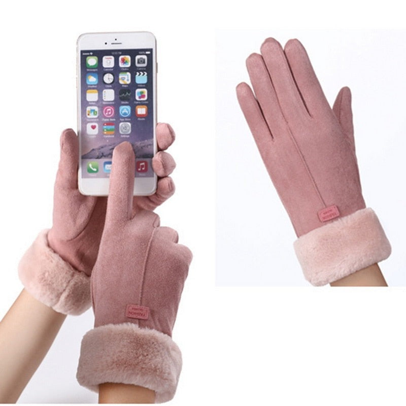 Gants d'hiver pour femmes, style élégant, chauds et résistants pour écran tactile