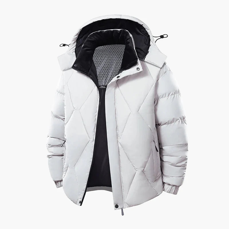 Men's puffer jacket urban style waterproof warm for winter