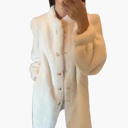 Elegante Dames Winterjas Klassieke Stijl voor Uitgaan en Dagelijks Gebruik