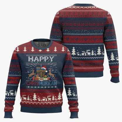 Unisex sweatshirt i stygg Hanukka-genserstil "Not Today Santa" – fest og humor til jul og Hanukka