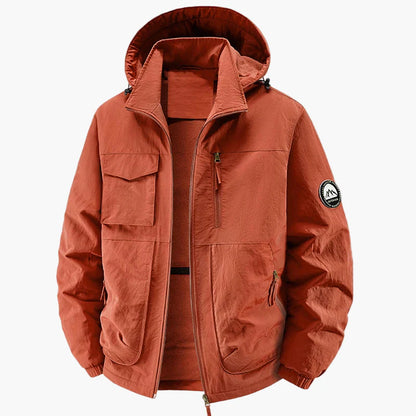 Men's Urban Style Hiking Jacket with Hood – Ideal for Outdoor and Daily Activities