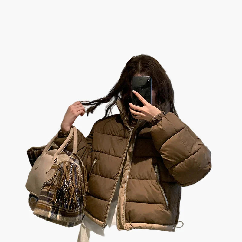 Chaqueta acolchada casual para mujer, estilo urbano, ideal para el invierno y actividades al aire libre