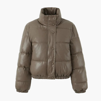 Chaqueta corta acolchada estilo urbano para mujer