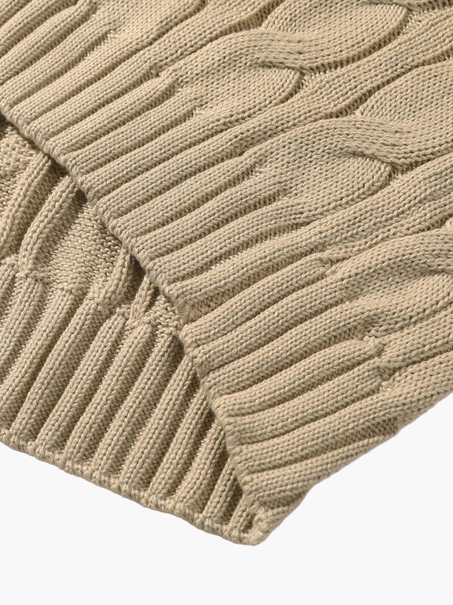 Maglione con collo sciallato intrecciato da uomo stile casual elegante