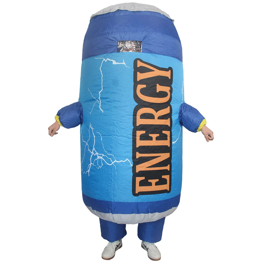 Adult inflatable beer can or energy drink costume