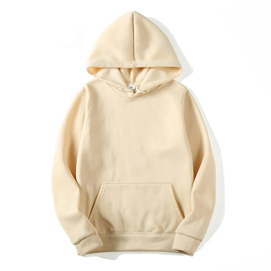 Felpa unisex con cappuccio, tasca a marsupio e cordoncino regolabile