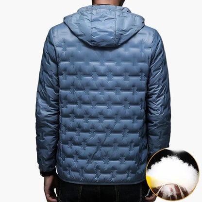 Heren donsjack stedelijke stijl warm en lichtgewicht