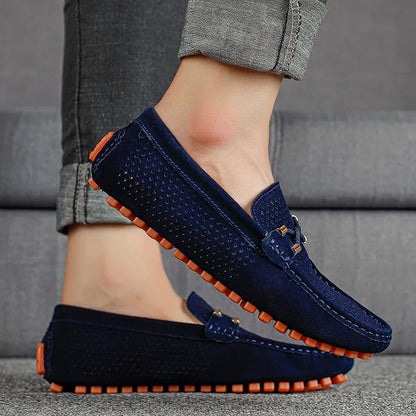 Elegante slip-on loafers for menn i casual chic stil