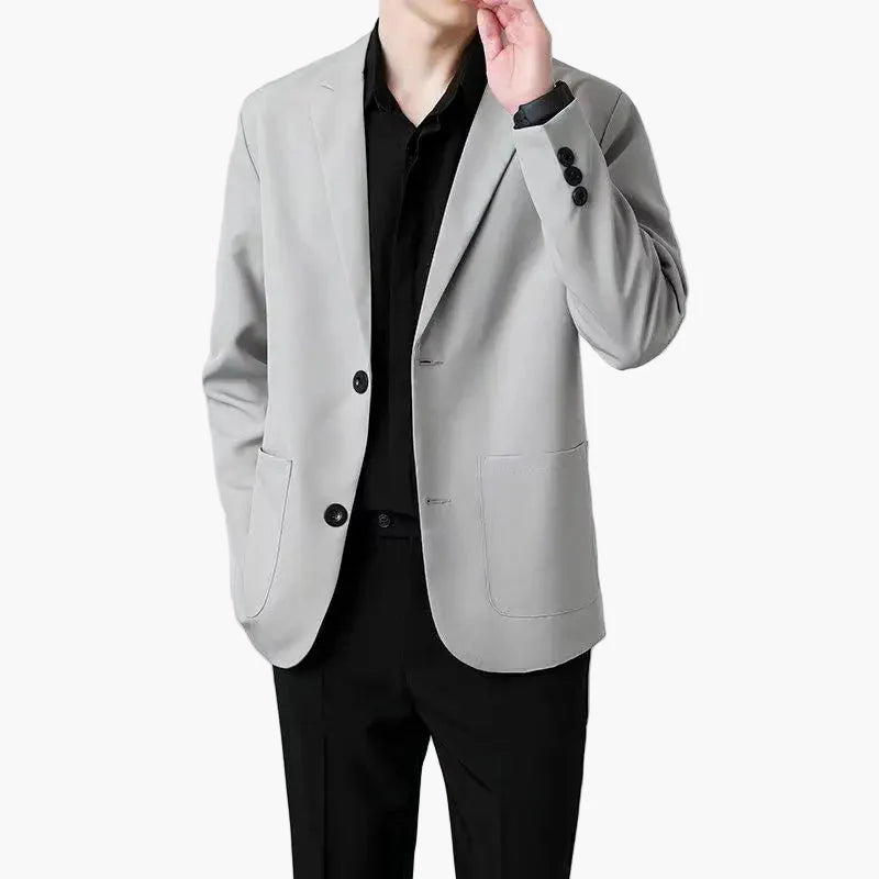 Avslappnad och elegant herrblazer i urban stil