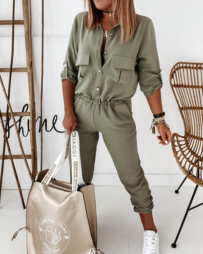 Elegante damesoverall in veelzijdige casual chique stijl