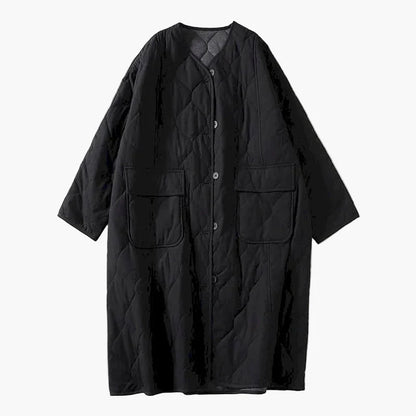 Cappotto trapuntato ampio stile giapponese da donna – Eleganza casual autunno-inverno