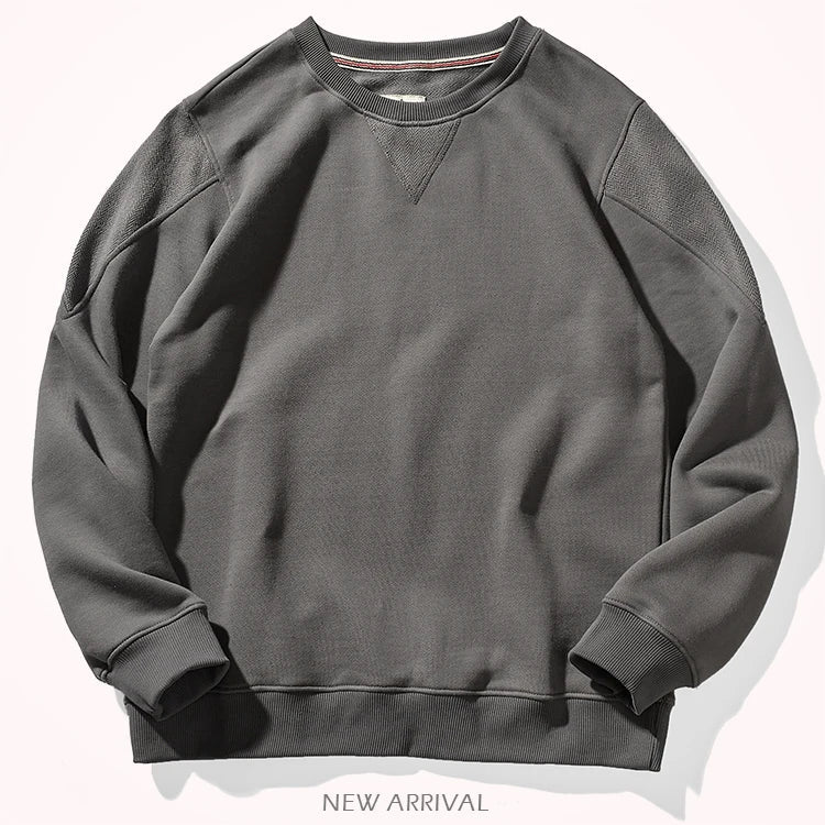 Felpa da uomo girocollo, vestibilità casual, disponibile in diversi colori