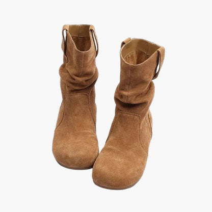 Flat women's boots casual style for autumn and winter